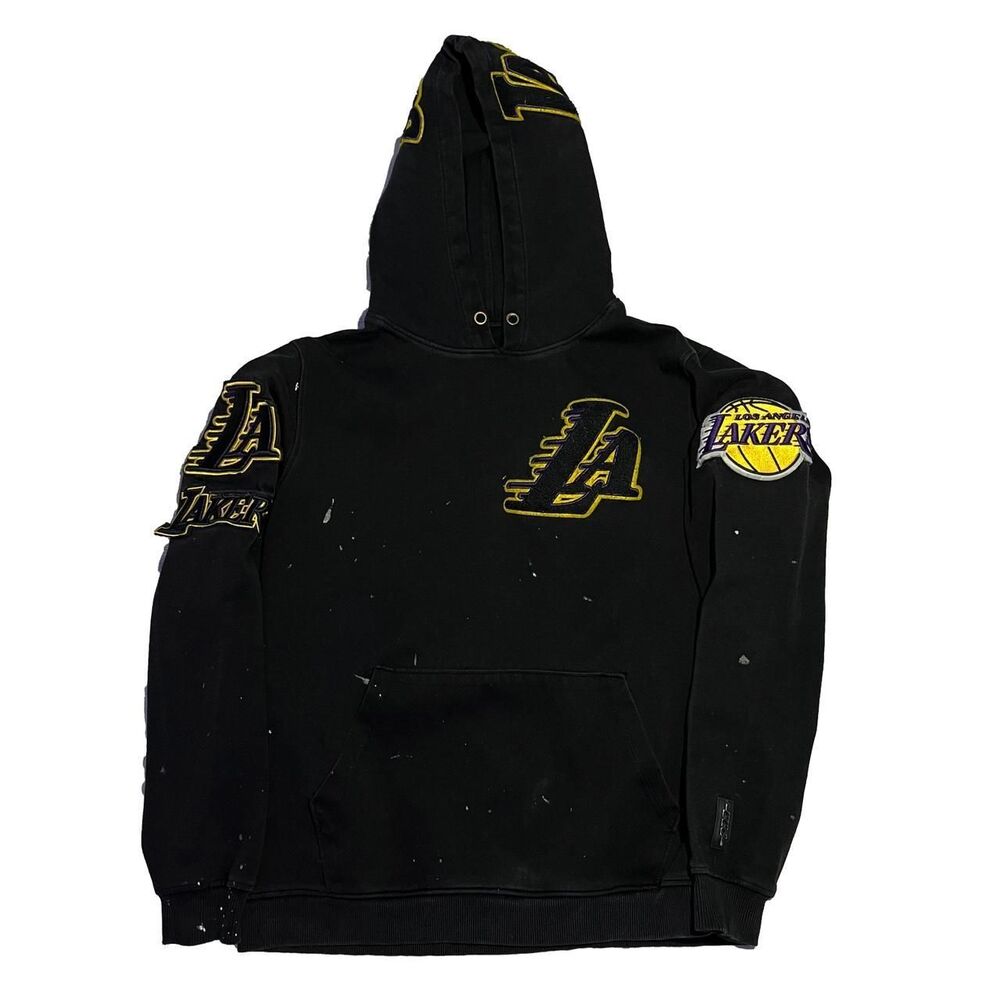 LA Lakers Hoodie, Black, Size Medium.
